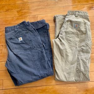 Two Carhartt Work Pants